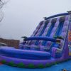 Purple crush triple lane inflatable water slide