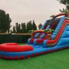 Tropical single lane cheap blow up water slide