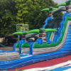 Blue crush inflatable water slide
