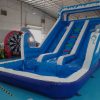 double drop dolphin inflatable water slide