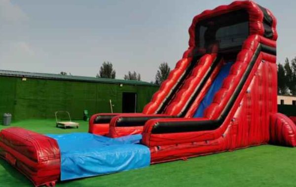 Hot Lava inflatable water slide