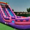 pink portion inflatable water slide