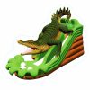 Crocodile dual lane water slide