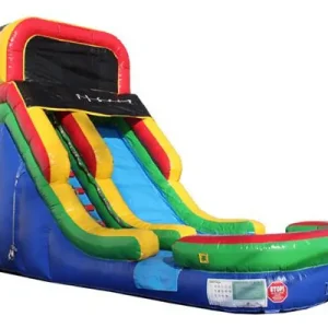 Giant blow up water slide