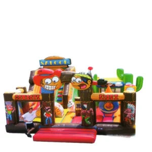Cow boys saloon Park jumping castle combo