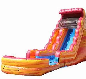 Inflatable Fire and Ice single lane Water Slide