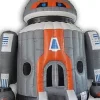 Inflatable robot jumping castle dome