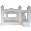 White jumping castle with slide
