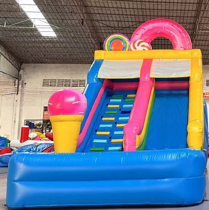 Candyland Inflatable Water Slide of Splashing Fun - Commercial Inflatables